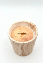 Load image into Gallery viewer, Biophilia: Beautiful Wood/Ceramic Hinoki Scented Candle