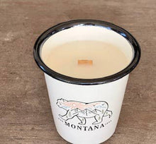 Load image into Gallery viewer, Reusable Enamel Cup Candle- Let's Get Lost - Montana