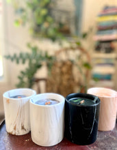 Load image into Gallery viewer, Biophilia: Beautiful Wood/Ceramic Hinoki Scented Candle