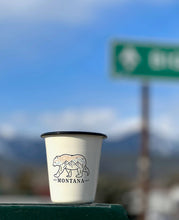 Load image into Gallery viewer, Reusable Enamel Camp Cup Scented Candle - Montana Bear