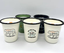 Load image into Gallery viewer, Pine Scented Candle - Colorado Bear - Reusable Camp Cup