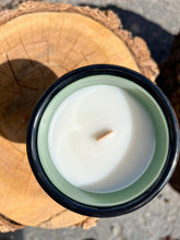 Load image into Gallery viewer, Reusable Enamel Pine Scented Candle- In Wanderlust We Trust