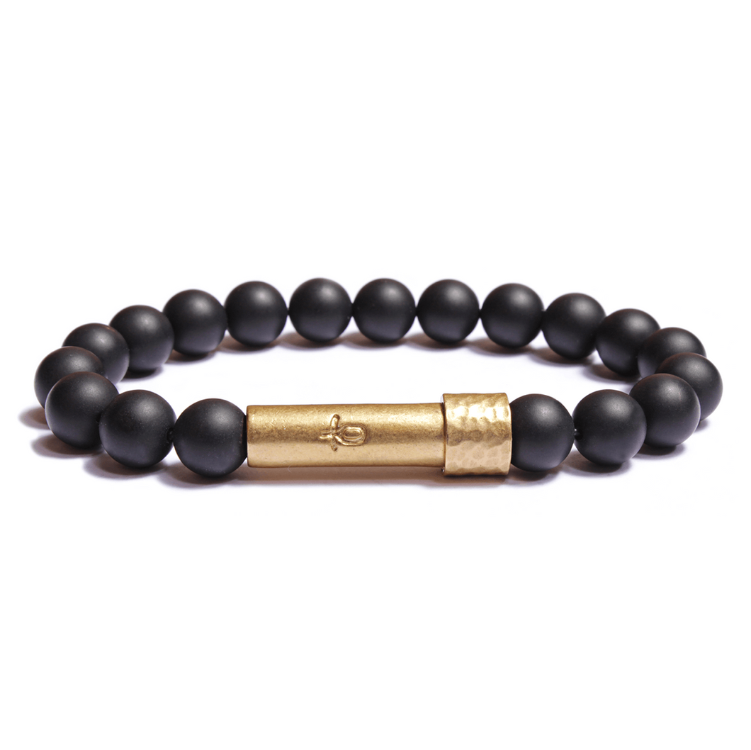 Matte Black Onyx Intention Bracelet |  Protection + Healing