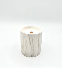 Load image into Gallery viewer, Biophilia: White Marble + Pure Fresh Air Scented Candle
