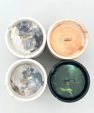 Load image into Gallery viewer, Biophilia:  Gold &amp; White Marble Labdanum Scented Candle

