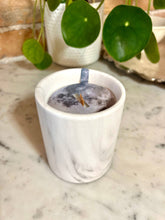Load image into Gallery viewer, Biophilia: White Marble + Pure Fresh Air Scented Candle

