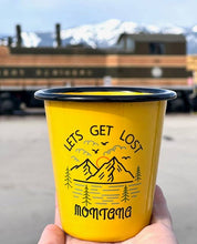 Load image into Gallery viewer, Reusable Enamel Cup Candle- Let's Get Lost - Montana
