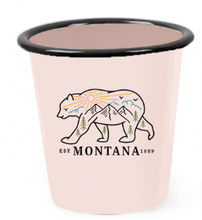 Load image into Gallery viewer, Reusable Enamel Camp Cup Scented Candle - Montana Bear
