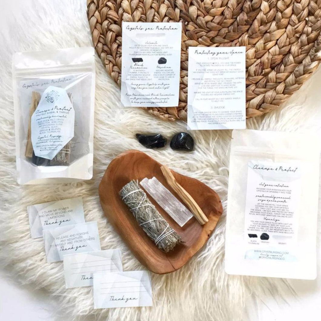 Cleanse and Protect Ritual Kit. Ritual Kit or Prayer Kit for setting intentions.